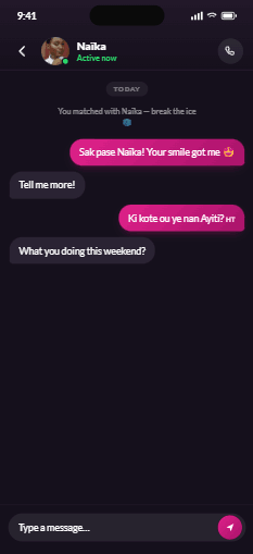Chat screen