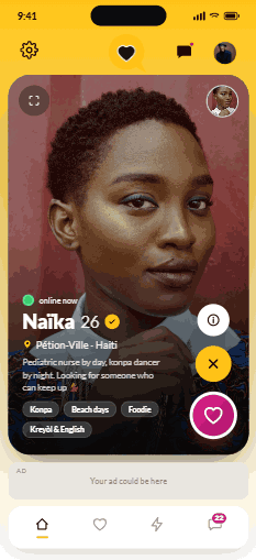 Discover screen